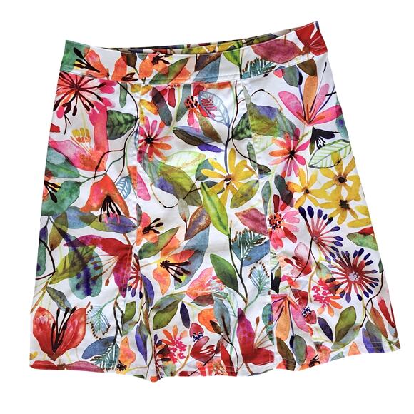 RipSkirt Hawaii Wrap Mini Skirt Small Length 2 Wildflower Watercolor Travel Beac - Picture 8 of 8